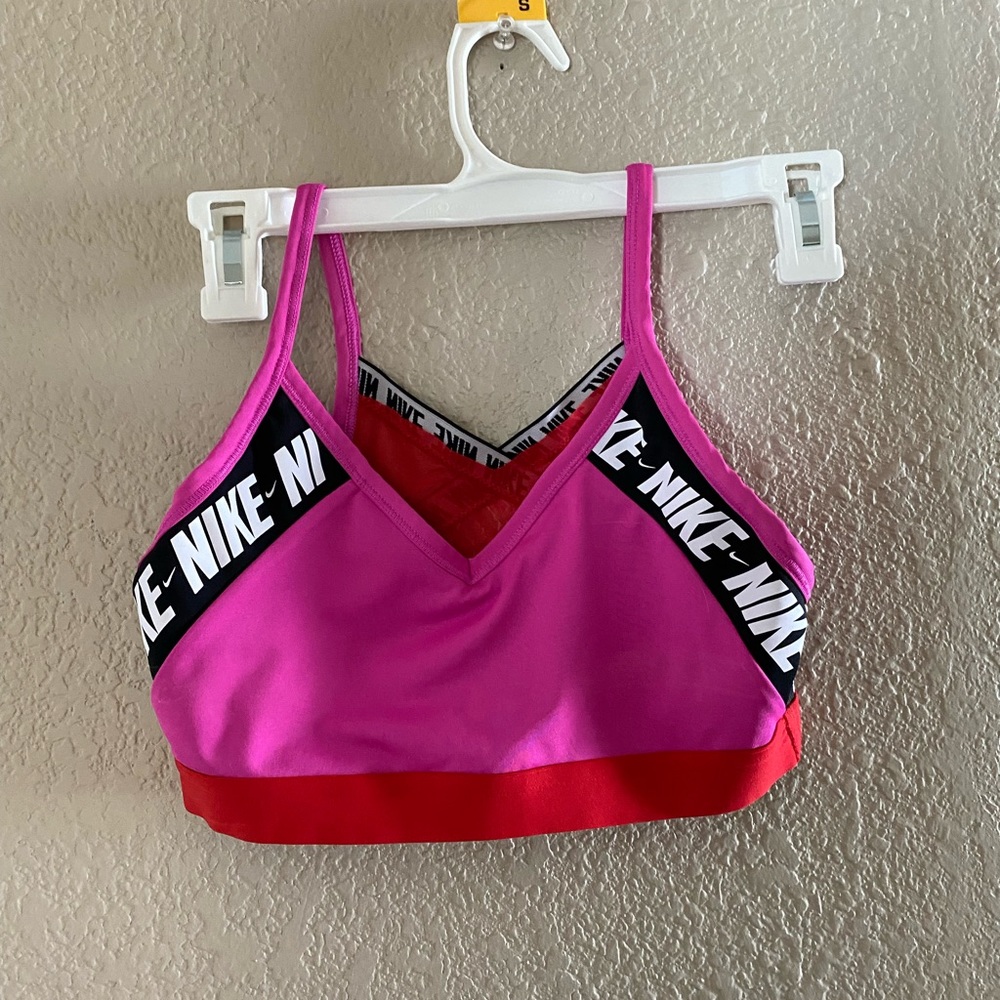 Pink and white Nike sport bras 15/each